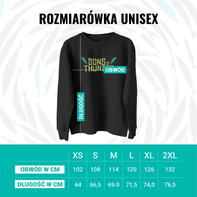 THE CHOSEN - Bluza CZARNA (Sons of Thunder - Synowie Gromu) - Unisex